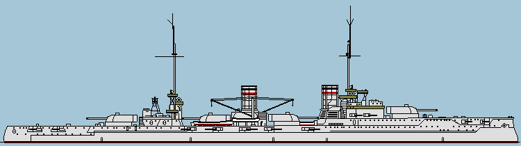 Profile drawing of Von der Tann