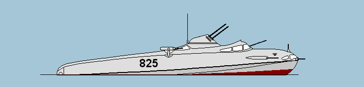 Profile drawing for Kleinstschnellboot Project